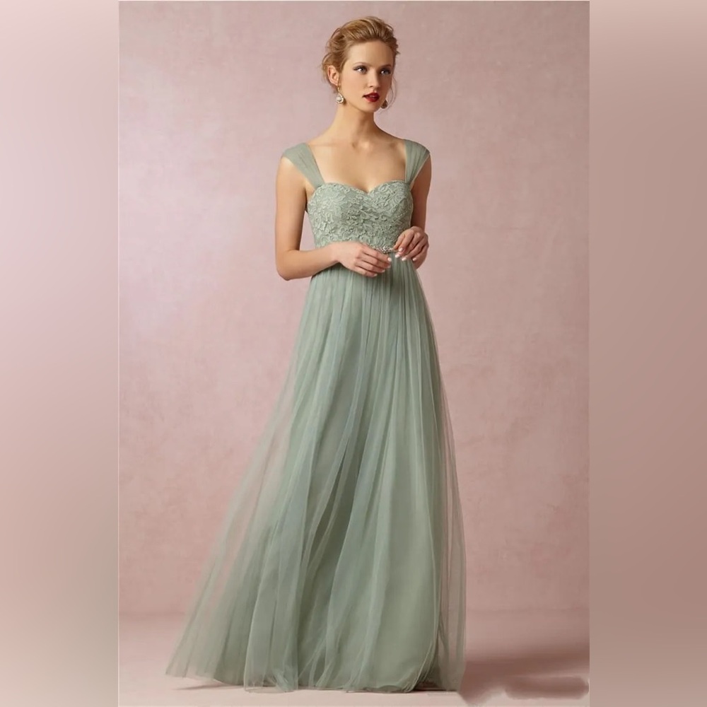 Jenny Yoo Juliette Dress in Sea Glass